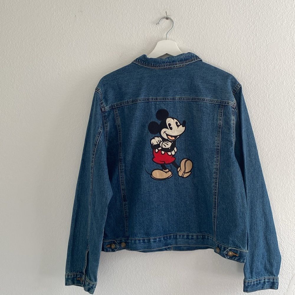 Vintage Disney Embroidered Denim Jean Jacket - Picture 8 of 10